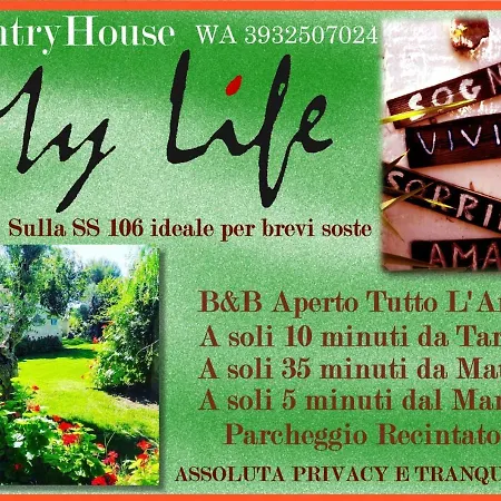Mylife Bed & Breakfast Castellaneta Marina